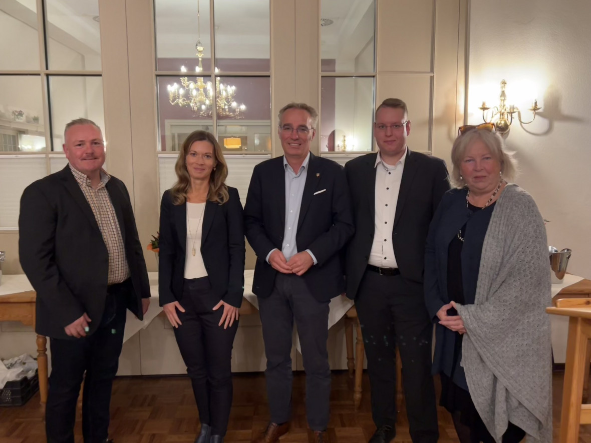 V.l.n.r.: Ulf Ehlers, Inga Johnsen, Tim Brockmann, Jan Lentz, Cornelia Grfin zu Rantzau, Axel Schreiner (nicht im Bild)