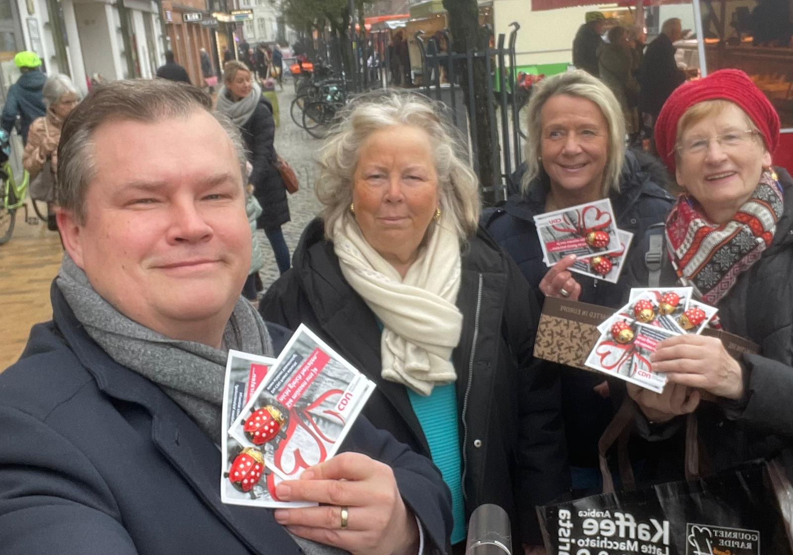Simon Bussenius, Cornelia Grfin zu Rantzau, Ulrike Huisgen und Jutta Pioske (v.l.n.r.)